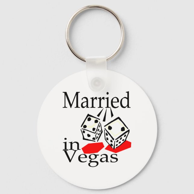 Married in Vegas Schlüsselanhänger (Vorderseite)