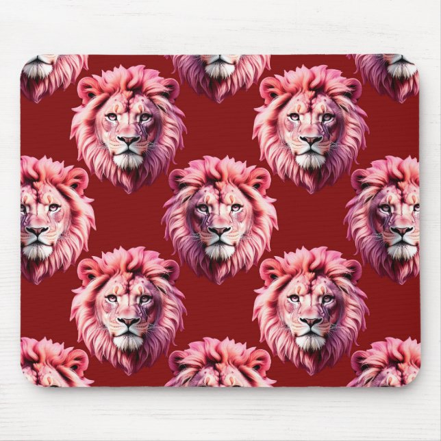 Marroter Löwenkopf-Design  Mousepad (Vorne)