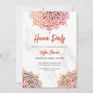 Marrotrote Mandala-Henna-Party Einladung