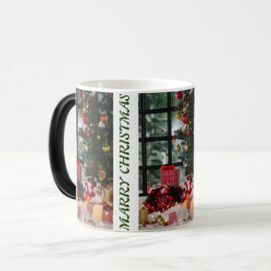 MARRY CHRISTMAS Zwei-Tonen-KAFFEE-TASSE Verwandlungstasse