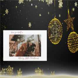 Marry Little Christmas Red Save the Date Feiertagskarte