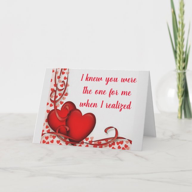 MARRY ME, DASS ICH IHNEN GLÜCKLICH MACHE, IST ALLE KARTE (Vorderseite)