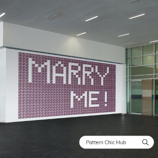 Marry Me Modern Sugar Skull Pink Dekorative Fliese