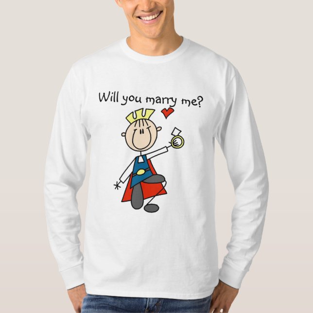 Marry Me Wedding Vorschlag Tshirts und Geschenke (Vorderseite)