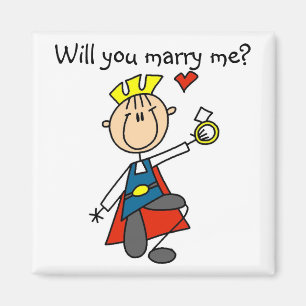 Marry Me Wedding Vorschlag Tshirts und Geschenke Magnet