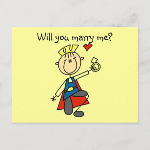 Marry Me Wedding Vorschlag Tshirts und Geschenke Postkarte
