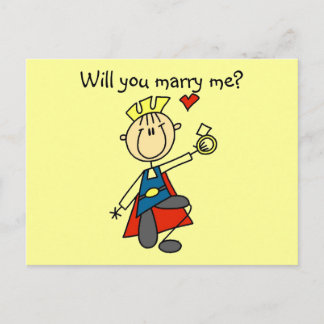 Marry Me Wedding Vorschlag Tshirts und Geschenke Postkarte