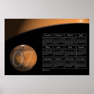 MARS 2007 KALENDER POSTER