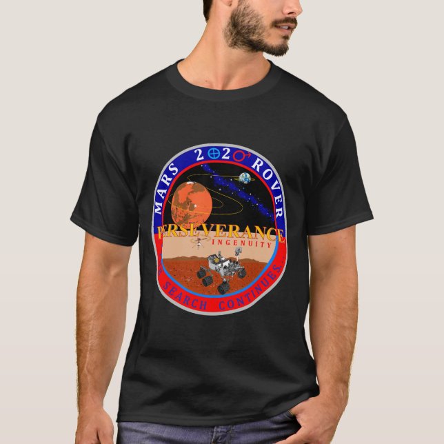 Mars 2020-Ausdauer T-Shirt (Vorderseite)