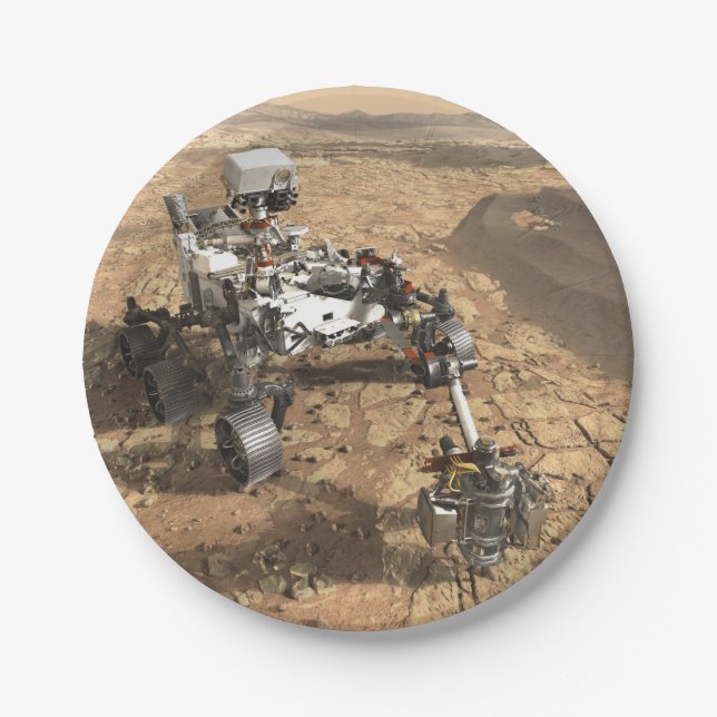 Mars 2020 Rover Pappteller (Vorderseite)