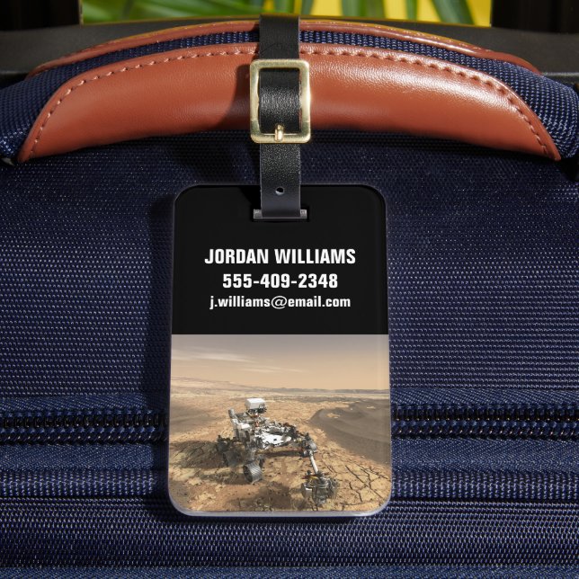 Mars 2020 rutschten auf der Oberfläche der Mars. Gepäckanhänger (Vorderseite Insitu 2)