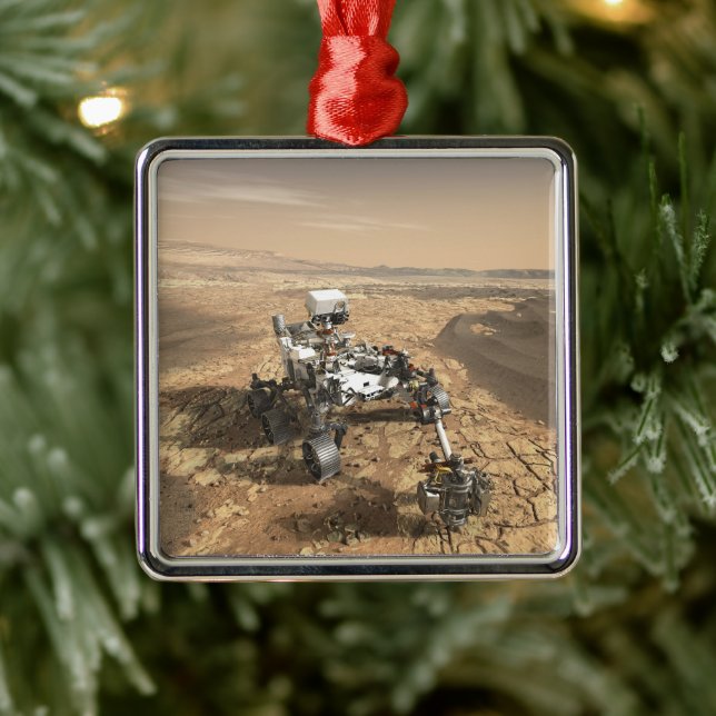 Mars 2020 rutschten auf der Oberfläche der Mars. Ornament Aus Metall (Baum)