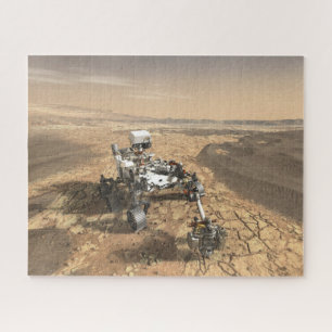 Mars 2020 rutschten auf der Oberfläche der Mars. Puzzle