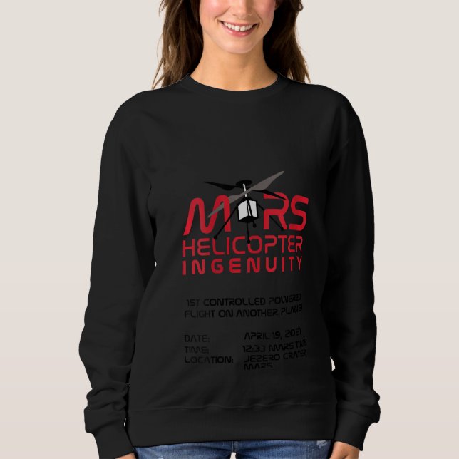 Mars 2020 sweatshirt (Vorderseite)