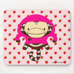 Mars-Affe-Erdbeeren Mousepad - LULU