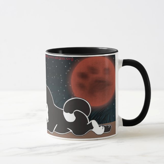 MARS Akita-Ernte-Mond-Tasse Tasse (Rechts)