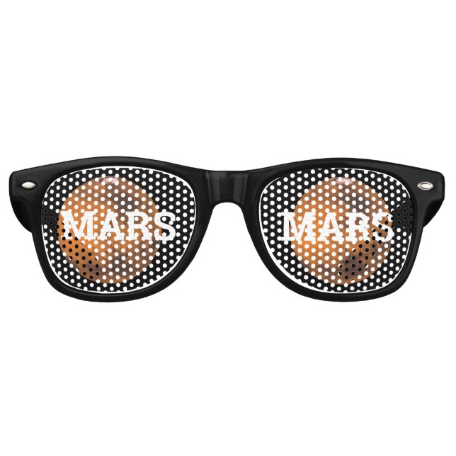 MARS Astronomie Retro Schatten / Fun Party Sonnenb Partybrille (Vorderseite)