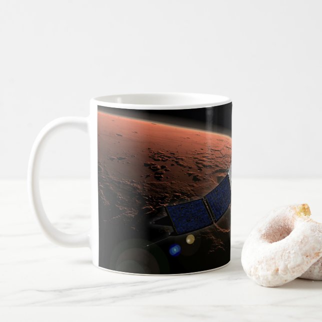 Mars Atmosphäre und Volatile Evolution Mission. Kaffeetasse (Mit Donut)