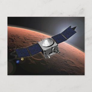 Mars Atmosphäre und Volatile Evolution Mission. Postkarte