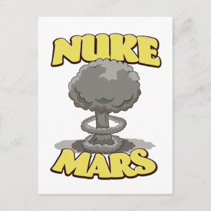 Mars atomisieren postkarte
