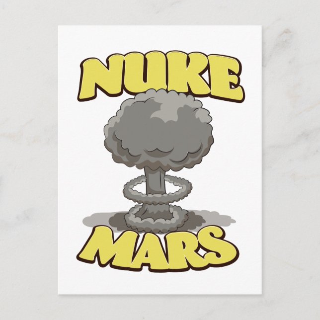 Mars atomisieren postkarte (Vorderseite)
