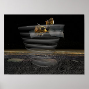 Mars Aufklärungsradar Orbiters Radar bei der Arbei Poster