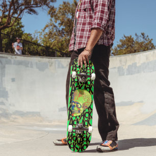 Mars aus dem Spaß an der Alien im Weltraum Skateboard