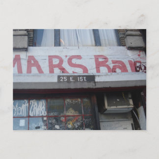 MARS BAR POSTKARTE
