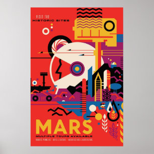 MARS besuchen die NASA Exploration Pro zu historis Poster