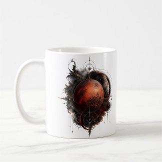 Mars Crimson Orbit Himmelsplanetentasse Kaffeetasse