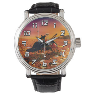 Mars der NASA Polar Lander Artist Concept Artwork Armbanduhr