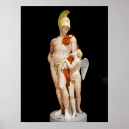 MARS, DIE MIT CUPID 1825 John Gibson WIEDER EINGES Poster