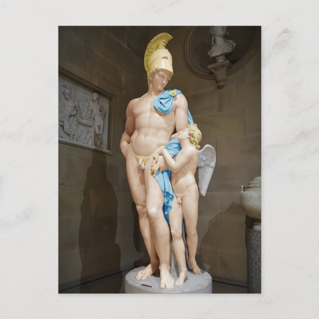 MARS, DIE MIT CUPID 1825 John Gibson WIEDER EINGES Postkarte (Vorderseite)