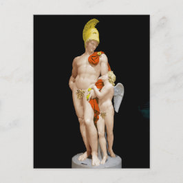 MARS, DIE MIT CUPID 1825 John Gibson WIEDER EINGES Postkarte