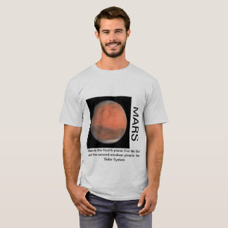 Mars druckten T - Shirt