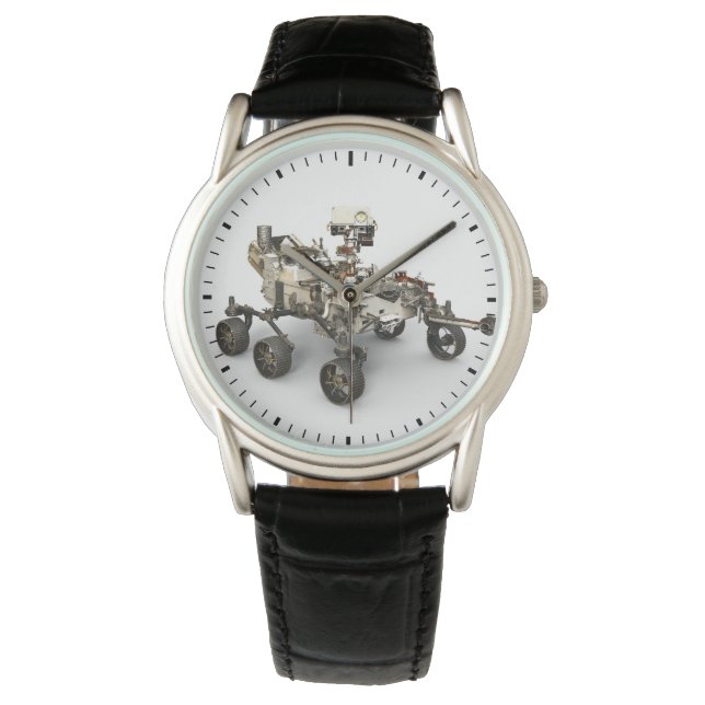 Mars durchhalten sich auf weißem Hintergrund. Armbanduhr (Vorderseite)