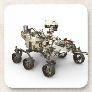 Mars durchhalten sich auf weißem Hintergrund. Getränkeuntersetzer