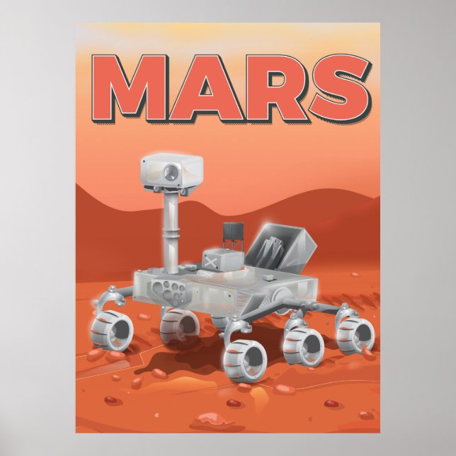 Mars-Erkundungsrennen Poster (Vorne)