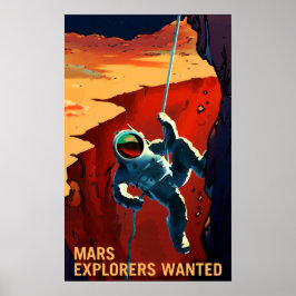 MARS EXPLOREN WOLLTE NASA Rekrutierungspropaganda Poster