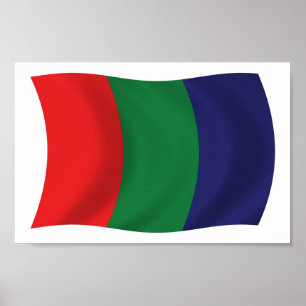 Mars Flag Poster Druck