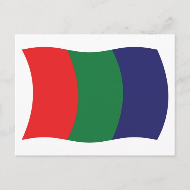 Mars Flag Postkarte (Vorderseite)
