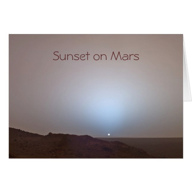 Mars Foto der Sonnenuntergänge (Vorderseite (Horizontal))
