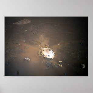 Mars-Helikopter/Ausdauer-Backshell Poster