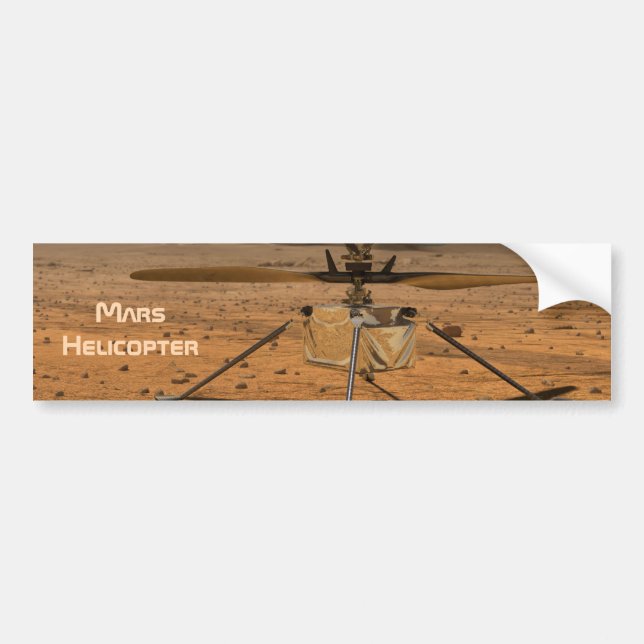 Mars Hubschrauber für den Einfallsreichtum Autoaufkleber (Vorne)