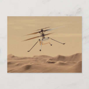 Mars Hubschrauberflug Postkarte