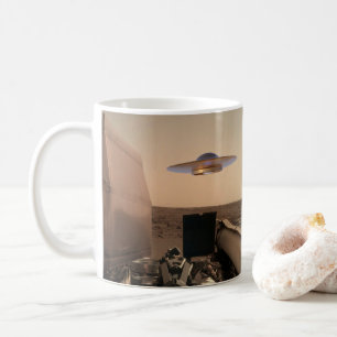 Mars InSight Alien UFO Saucer Begegnung Kaffeetasse