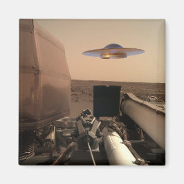 Mars InSight Alien UFO Saucer Begegnung Magnet
