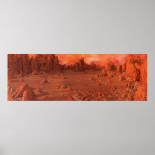Mars Landschaft Poster