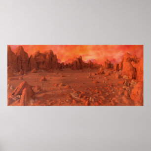 Mars Landschaft Poster