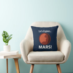 Mars Lass uns erkunden  Kissen